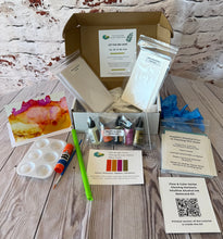 Load image into Gallery viewer, Flow & Color Series: Glowing Horizons Alcohol Ink Notecard Kit