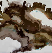 Load image into Gallery viewer, Flow & Color Series - Stone & Shadow Alcohol Ink 8x8 Ceramic Tile Kit