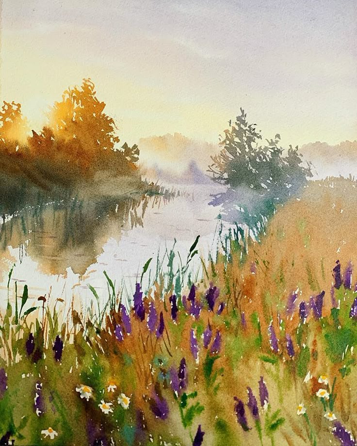 ”Lakeside Retreat” Watercolor Class 10/11 2-5 CST