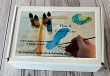 Load image into Gallery viewer, Flow &amp; Color Series - Arctic Flow Edition Alcohol Ink Notecard Kit
