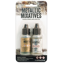 Load image into Gallery viewer, Tim Holtz® Alcohol Ink Mixative™ Kit Gold &amp; Silver
