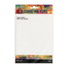 Load image into Gallery viewer, Tim Holtz® Alcohol Ink Yupo®  Paper, White, 5x7,  10 pc.
