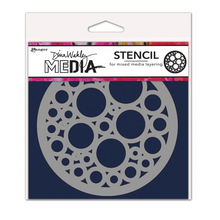 Load image into Gallery viewer, Dina Wakley Media Stencil Bubbles Coaster
