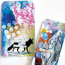 Load image into Gallery viewer, Dina Wakley Media Stencil Bubbles Coaster
