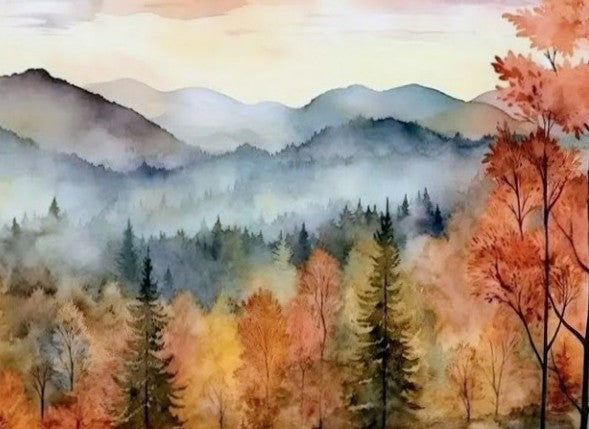 “Mountain Splendor” Watercolor Class 10/13 9-12 CST